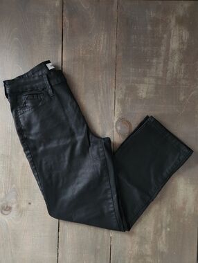 Edgely By Maurices Slim Straight High Rise Coated Pants - Size 10